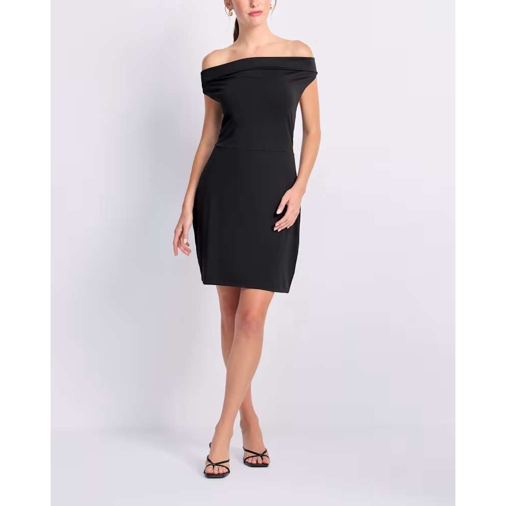 The Commons Lenny Contour Dress Black Neck Mini Dress M Stitch Fix